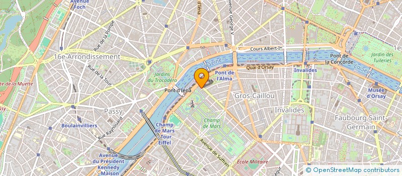 localisation de l'entreprise SYND.COPR. DU 6 AVE DE LA       BOURDONN  PARIS