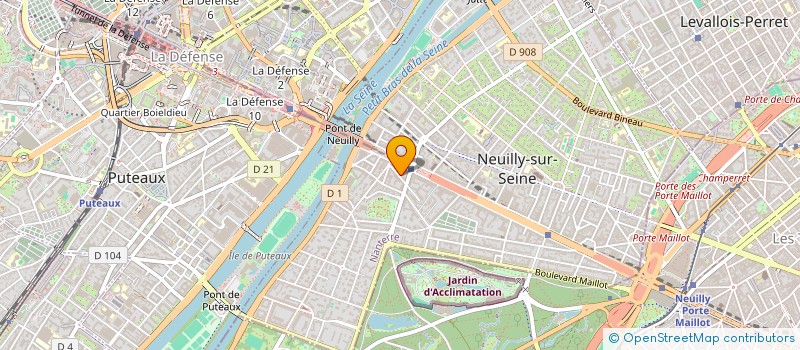 localisation de l'entreprise SYND.COPR. DU 6 RUE BOUTARD 92 NEUILLY à NEUILLY-SUR-SEINE
