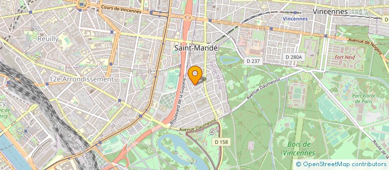 localisation de l'entreprise SYND.COPR. DU 6 RUE DE L ABBE   POUCHARD à SAINT-MANDE