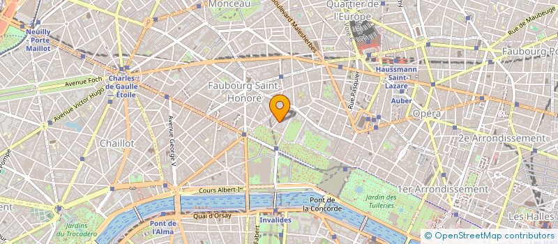 localisation de l'entreprise SYND.COPR. DU 6 RUE DU CIRQUE   75008 PA  PARIS