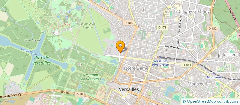localisation de l'entreprise SYND COPR DU 6 RUE DU MARECHAL  GALLIENI à VERSAILLES