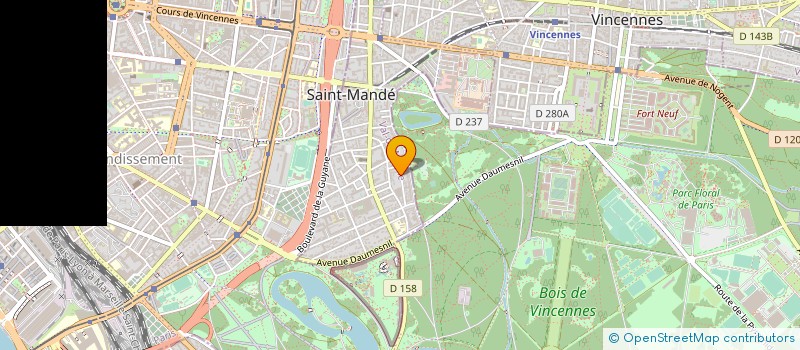 localisation de l'entreprise SYND.COPR. DU 6 RUE FAIDHERBE 94 ST MAND à SAINT-MANDE