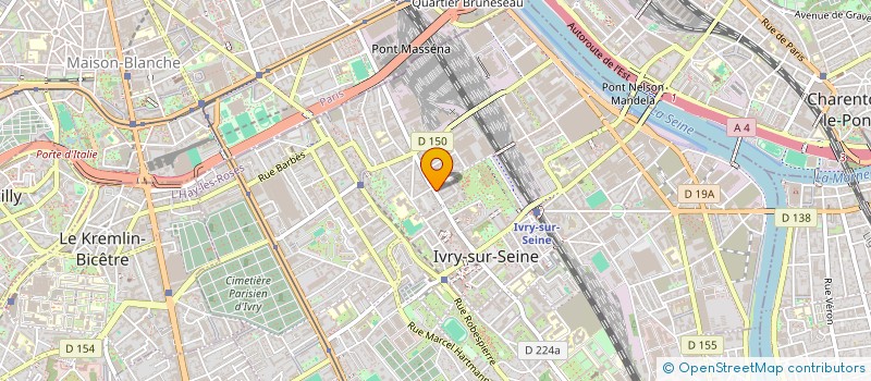 localisation de l'entreprise SYND.COPR. DU 6 RUE JEAN BONNEFOI à IVRY-SUR-SEINE