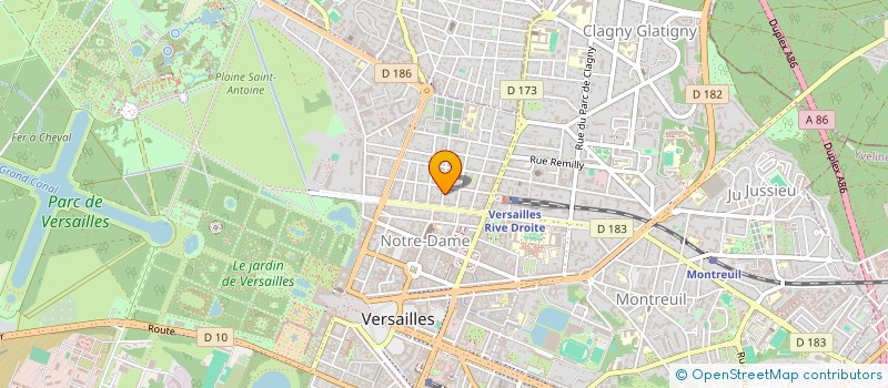 localisation de l'entreprise SYND.COPR. DU 6 RUE STE ADELAIDE 78 VERS à VERSAILLES