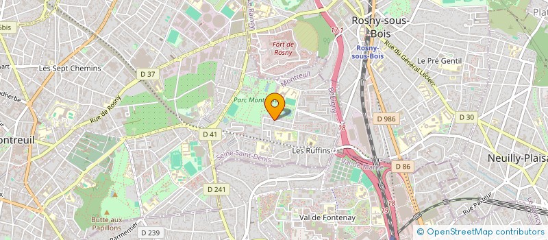 localisation de l'entreprise SYND.COPR. DU 6 RUE YVES FARGE  93 MONTR  MONTREUIL