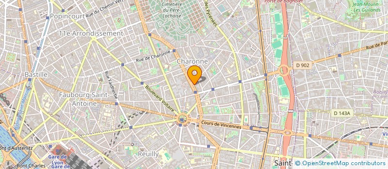 localisation de l'entreprise SYND.COPR. DU 60-64 RUE PLANCHAT 75020 P  PARIS