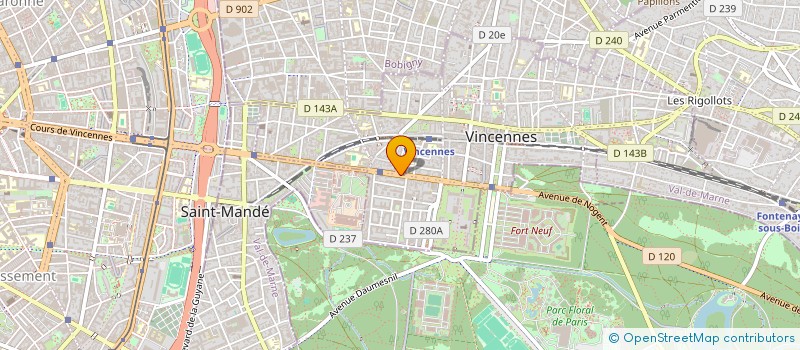 localisation de l'entreprise SYND.COPR. DU 60 AV DE PARIS 94 VINCENNE à VINCENNES