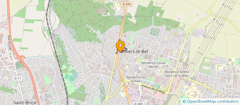 localisation de l'entreprise SYND.COPR. DU 60 ROUTE DE PARIS 95 VILLI  VILLIERS-LE-BEL