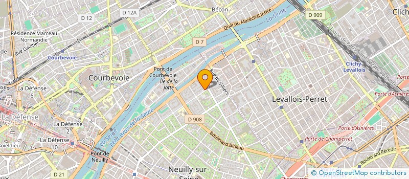 localisation de l'entreprise SYND.COPR. DU 61 BD DE LA SAUSSAYE à NEUILLY-SUR-SEINE