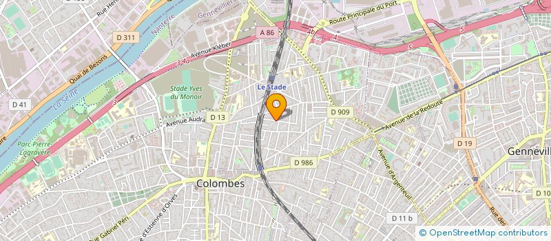 localisation de l'entreprise SYND.COPR. DU 61 RUE CAMILLE    SAINT SA  COLOMBES