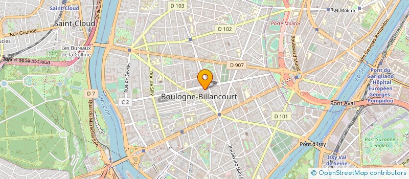 localisation de l'entreprise SYND.COPR. DU 61 RUE DE LA SAUSSIER à BOULOGNE-BILLANCOURT