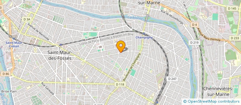 localisation de l'entreprise SYND.COPR. DU 63-65 AV. JOFFRE A à SAINT-MAUR-DES-FOSSES