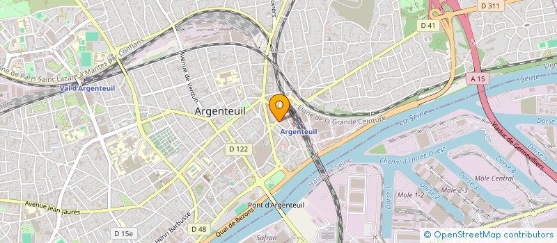 localisation de l'entreprise SYND.COPR. DU 63 65 RUE LT CL   PRUDHOM  ARGENTEUIL