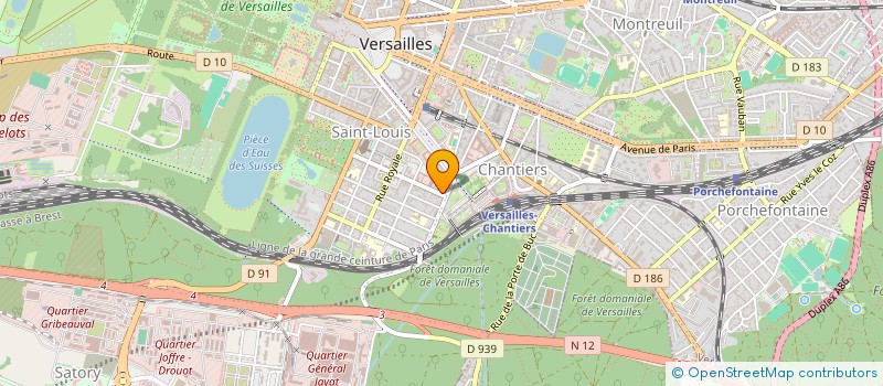 localisation de l'entreprise SYND.COPR. DU 63 RUE D ANJOU 78 VERSAILL à VERSAILLES