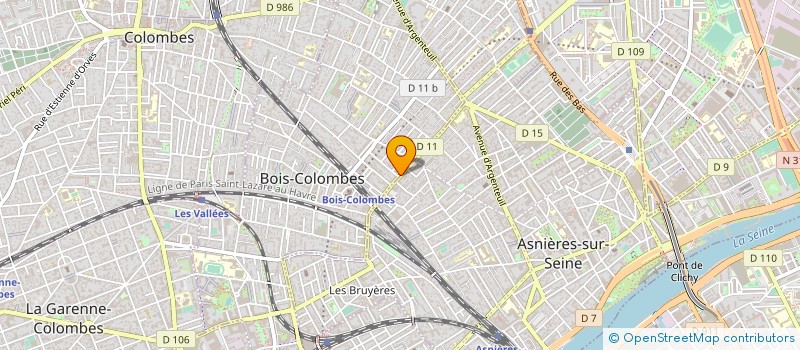 localisation de l'entreprise SYND.COPR. DU 63 RUE DES BOURGUIGNONS 92 à BOIS-COLOMBES