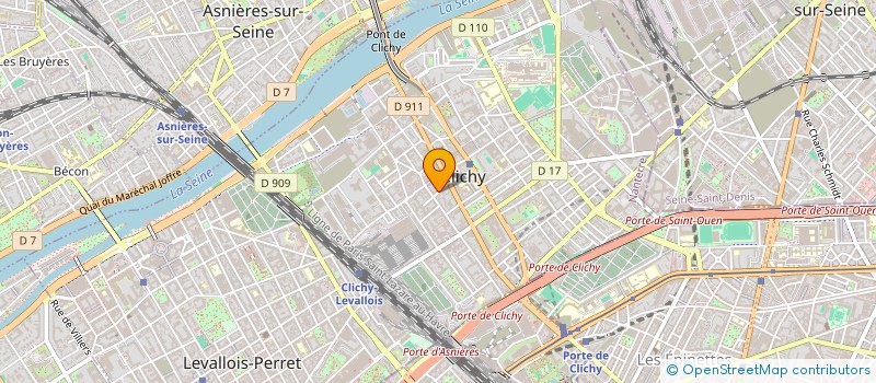 localisation de l'entreprise SYND COPR DU 63 RUE DES CEVENNES 75 PARI à CLICHY