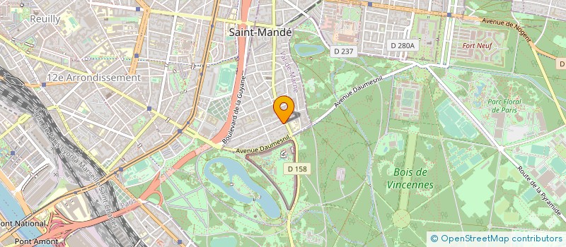 localisation de l'entreprise SYND.COPR. DU 64-66 AV HERBILLON 94 SAIN à SAINT-MANDE