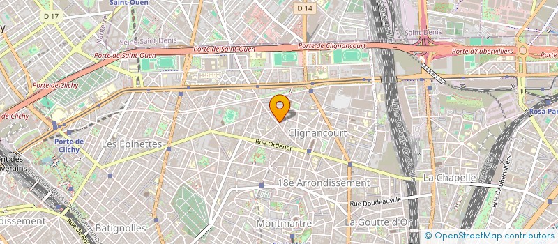 localisation de l'entreprise SYND COPR DU 64 BIS RUE DU RUISSEAU  PARIS