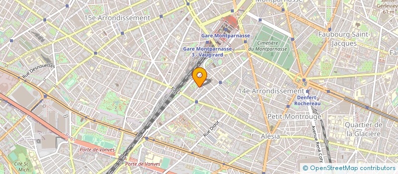 localisation de l'entreprise SYND.COPR. DU 64 RUE D ALESIA   75014 PA  PARIS