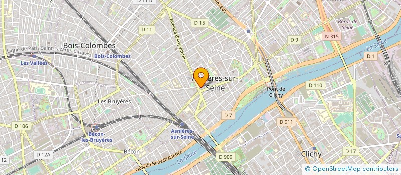 localisation de l'entreprise SYND.COPR. DU 64 RUE DE NANTERRE 92 ASNI  ASNIERES-SUR-SEINE