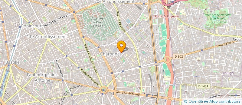 localisation de l'entreprise SYND COPR DU 65 PLACE DE LA     REUNION  PARIS