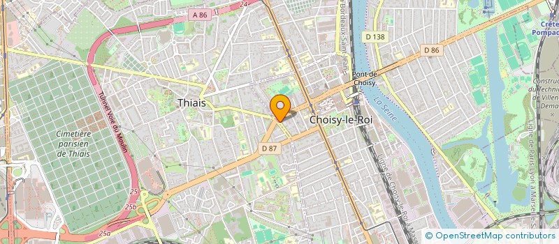 localisation de l'entreprise SYND COPR DU 66 R DES ECOLES CRETEIL  CHOISY-LE-ROI