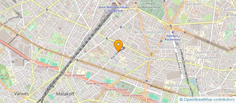 localisation de l'entreprise SYND COPR DU 66 RUE DIDOT  PARIS