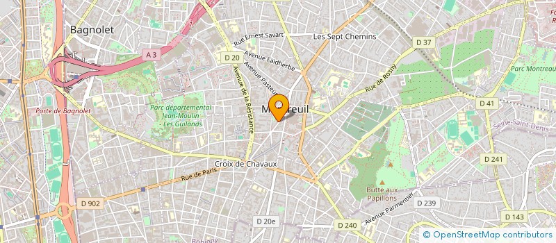 localisation de l'entreprise SYND.COPR. DU 67 AV. FAIDHERBE 93 MONTR à MONTREUIL