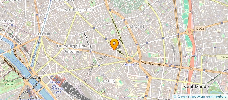 localisation de l'entreprise SYND COPR DU 68 RUE DE MONTREUIL 75011 P  PARIS