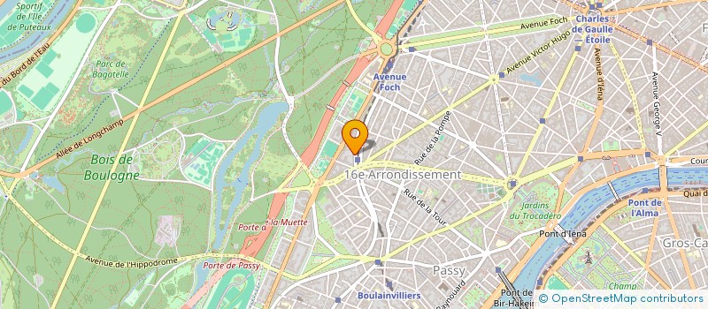 localisation de l'entreprise SYND.COPR. DU 7 9 BD FLANDRIN   75016 PA  PARIS