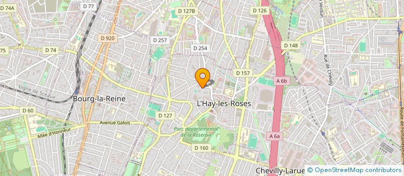 localisation de l'entreprise SYND COPR DU 7 AU 9 RUE BRONZAC à L'HAY-LES-ROSES