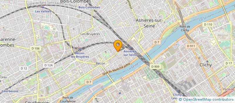 localisation de l'entreprise SYND.COPR. DU 7 AV DE LA MARNE  92 ASNIE  ASNIERES-SUR-SEINE