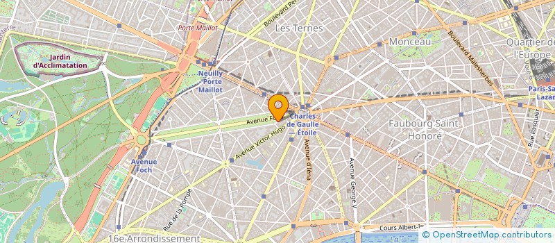 localisation de l'entreprise SYND.COPR. DU 7 AV. FOCH 75016  PARIS RE  PARIS