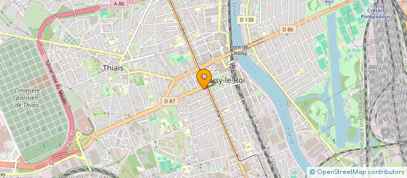 localisation de l'entreprise SYND COPR DU 7 AV GENERAL LECLERC à CHOISY-LE-ROI