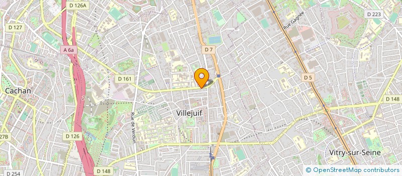 localisation de l'entreprise SYND.COPR. DU 7 AV P V COUTURIER 94 VILL à VILLEJUIF