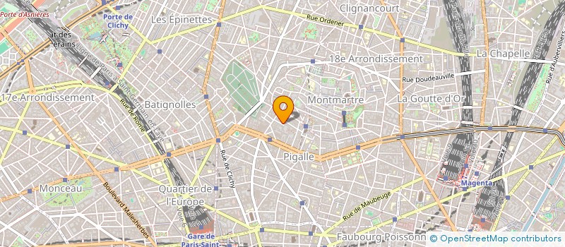 localisation de l'entreprise SYND.COPR. DU 7 BIS RUE ROBERT  PLANQUET  PARIS
