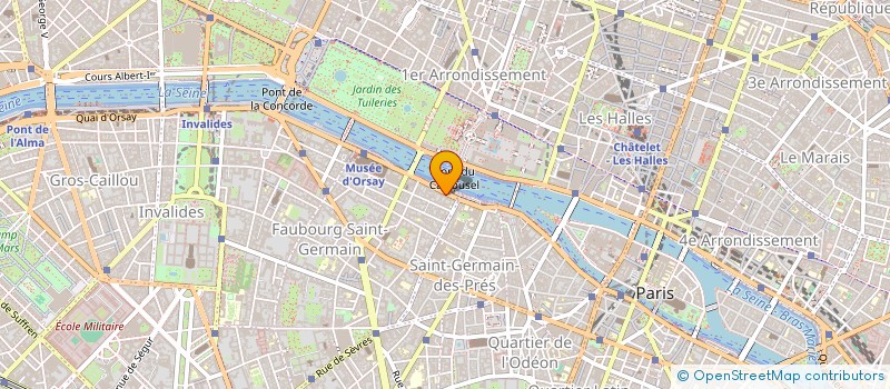 localisation de l'entreprise SYND.COPR. DU 7 QUAI VOLTAIRE   75007 PA  PARIS