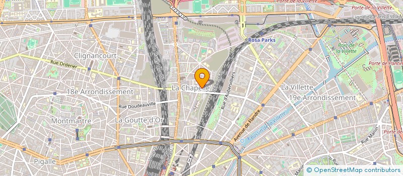 localisation de l'entreprise SYND.COPR. DU 7 RUE BUZELIN PARIS 18 REP  PARIS
