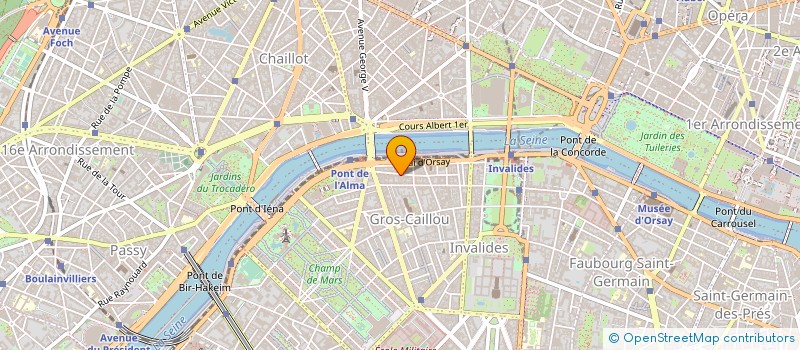 localisation de l'entreprise SYND.COPR. DU 7 RUE COGNACQ JAY  75007 P  PARIS