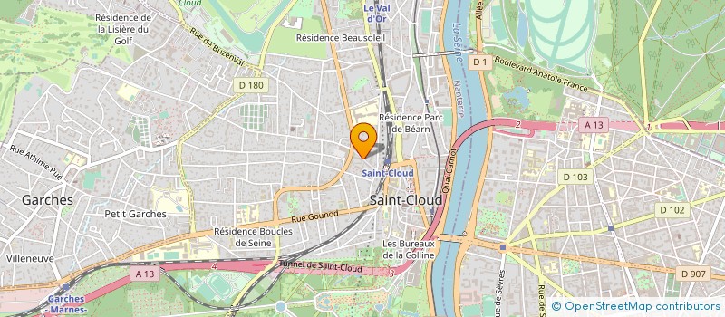 localisation de l'entreprise SYND COPR DU 7 RUE COUTUREAU à SAINT-CLOUD