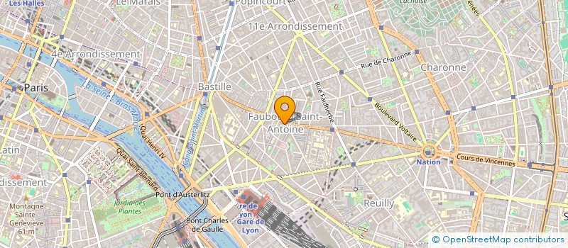 localisation de l'entreprise SYND.COPR. DU 7 RUE DE LYON PARIS 12 REP  PARIS