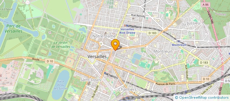 localisation de l'entreprise SYND.COPR. DU 7 RUE EXELMANS 78 VERSAILL  VERSAILLES