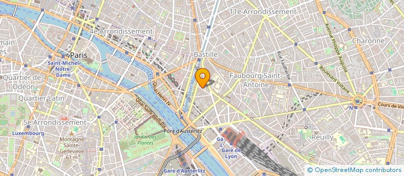 localisation de l'entreprise SYND.COPR. DU 7 RUE LACUEE PARIS 12 REP  PARIS