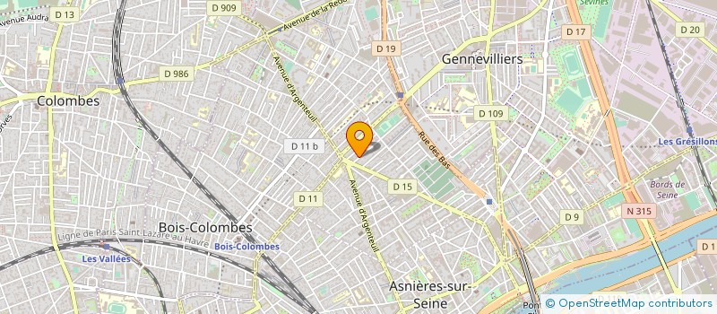 localisation de l'entreprise SYND.COPR. DU 7 RUE MORTINAT 92 ASNIERES  ASNIERES-SUR-SEINE