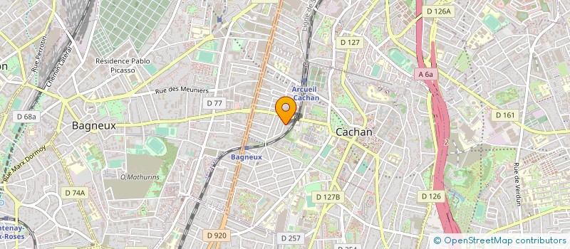 localisation de l'entreprise SYND.COPR. DU 7 RUE PASCAL à CACHAN