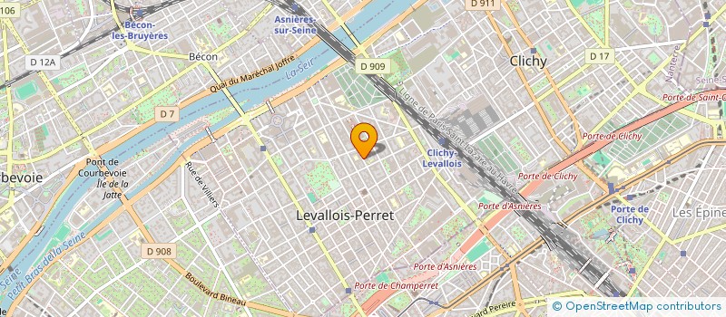 localisation de l'entreprise SYND COPR DU 7 VILLA JEAN JAURES 92 CLIC à LEVALLOIS-PERRET
