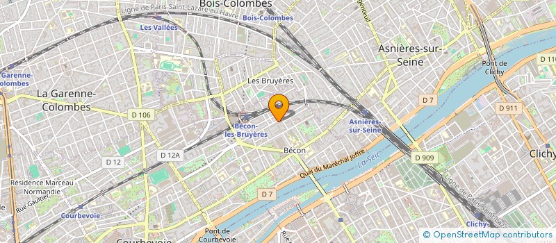 localisation de l'entreprise SYND COPR DU 70 RUE DU 22 SEPTEMBRE à COURBEVOIE