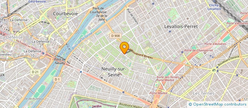 localisation de l'entreprise SYND.COPR. DU 70 RUE PAULINE BORGHESE 92 à NEUILLY-SUR-SEINE