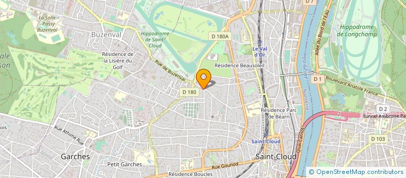localisation de l'entreprise SYND.COPR. DU 71 RUE DE BUZENVAL 92 ST C à SAINT-CLOUD
