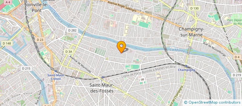localisation de l'entreprise SYND COPR DU 72 AU 74 AVENUE GABRIEL PER à SAINT-MAUR-DES-FOSSES